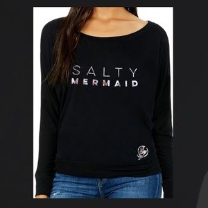 Salty Mermaid 🧜‍♀️ leightweight black shirt -